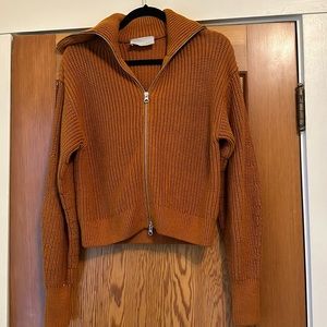 EUC Everlane zip cardigan